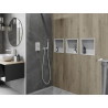 Mexen X-Wall-R étagère encastrée avec rebord 30 x 30 cm, blanche - 1920303010