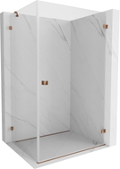 Mexen Lunar-B cabine de douche pivotante droite 95 x 80 cm, transparent, or rose - 832-095-080-60-00-P