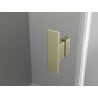 Mexen Mist-H T cabine de douche pivotante droite 115 x 110 cm, transparent, or brossé - 8A5T-115-110-55-00-P