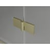 Mexen Mist-H T cabine de douche pivotante droite 115 x 110 cm, transparent, or brossé - 8A5T-115-110-55-00-P