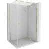 Mexen Mist-H T cabine de douche pivotante droite 115 x 110 cm, transparent, or brossé - 8A5T-115-110-55-00-P