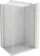 Mexen Mist-H T cabine de douche pivotante à droite 100 x 120 cm, transparent, or brossé - 8A5T-100-120-55-00-P