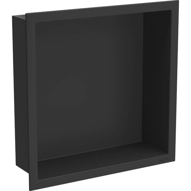 Mexen X-Wall-R étagère encastrée avec rebord 30 x 30 cm, noire - 1970303010