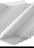 Mexen Lunar-B cabine de douche pivotante gauche 95 x 90 cm, transparent, cuivre brossé - 832-095-090-65-00-L