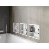 Mexen X-Wall-R étagère encastrée avec rebord et étagère 30 x 30 cm, blanche - 1920303010S