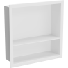 Mexen X-Wall-R étagère encastrée avec rebord et étagère 30 x 30 cm, blanche - 1920303010S
