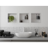 Mexen X-Wall-R niche avec rebord et étagère 30 x 30 cm, blanche - 1920303010S