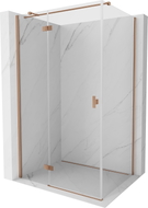 Mexen Mist-H T cabine de douche battante gauche 120 x 110 cm, transparent, cuivre brossé - 8A5T-120-110-65-00-L