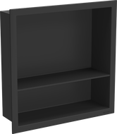 Mexen X-Wall-R étagère encastrée avec collerette et étagère 30 x 30 cm, noire - 1970303010S