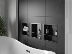 Mexen X-Wall-R niche avec rebord et étagère 30 x 30 cm, noir - 1970303010S