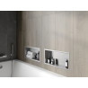 Mexen X-Wall-R étagère encastrée avec collerette 45 x 20 cm, inox - 1910452010