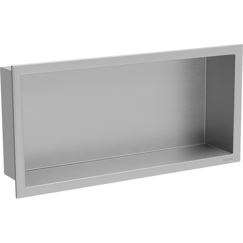 Mexen X-Wall-R étagère encastrée avec collerette 45 x 20 cm, inox - 1910452010