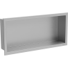 Mexen X-Wall-R étagère encastrée avec rebord 45 x 20 cm, inox - 1910452010