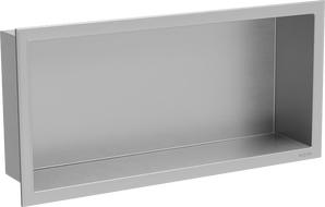 Mexen X-Wall-R étagère encastrée avec collerette 45 x 20 cm, inox - 1910452010
