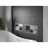 Mexen X-Wall-R étagère encastrée avec collerette 45 x 20 cm, inox - 1910452010