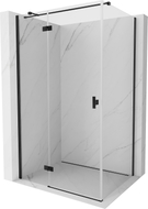 Mexen Mist-H T cabine de douche pivotante gauche 80 x 90 cm, transparent, noire - 8A5T-080-090-70-00-L