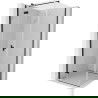 Mexen Mist H T cabine de douche pivotante gauche 100 x 100 cm, transparent, noir - 8A5T-100-100-70-00-L