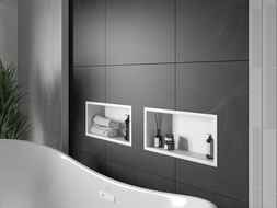 Mexen X-Wall-R étagère encastrée avec collerette 45 x 20 cm, blanche - 1920452010