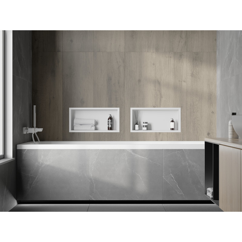 Mexen X-Wall-R étagère encastrée avec collerette 45 x 20 cm, blanche - 1920452010