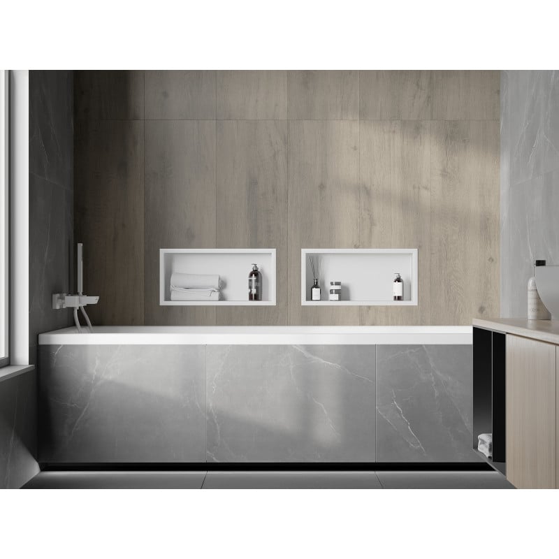Mexen X-Wall-R étagère encastrée avec rebord 45 x 20 cm, blanche - 1920452010