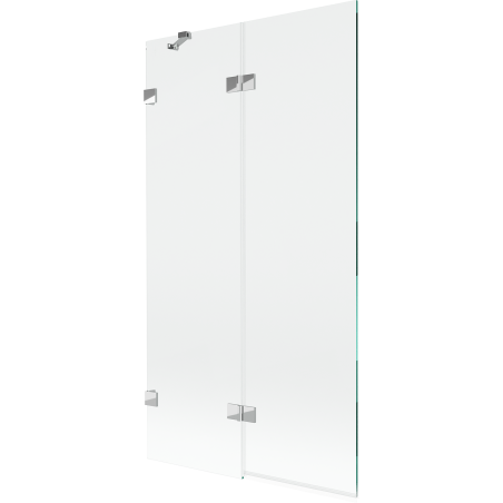 Mexen Lunar pare-douche de bain à 2 volets gauche 100 x 150 cm, transparent, chrome - 897-100-100-01-00-L