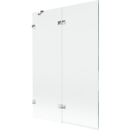 Mexen Lunar pare-douche 2 volets gauche 120 x 150 cm, transparent, chrome - 897-120-100-01-00-L