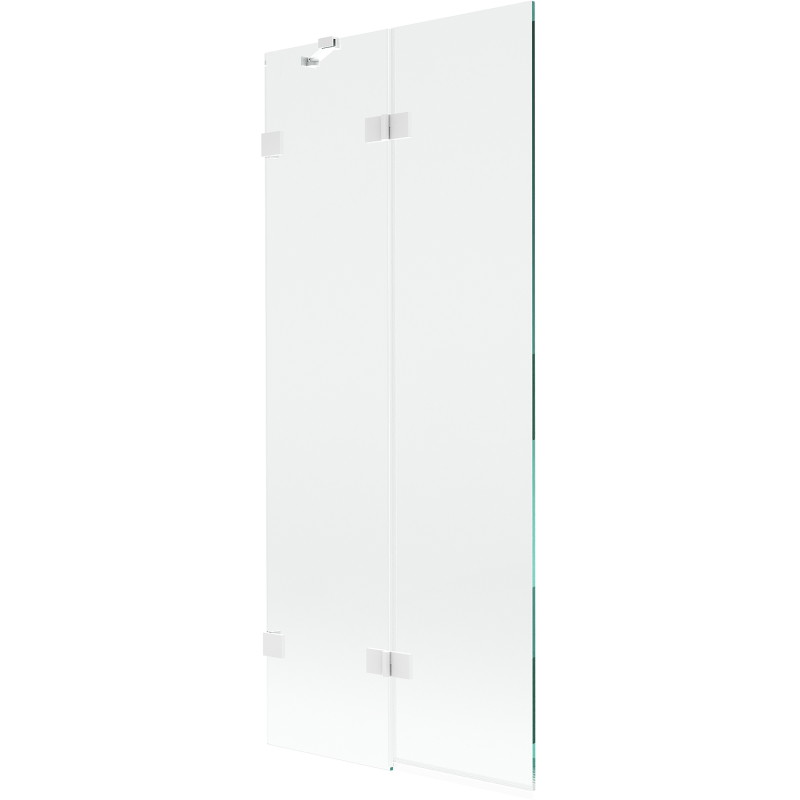Mexen Lunar paroi de douche 2 volets gauche 80 x 150 cm, transparent, blanc - 897-080-100-20-00-L