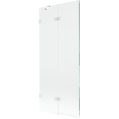 Mexen Lunar paroi de douche 2 volets gauche 80 x 150 cm, transparent, blanc - 897-080-100-20-00-L