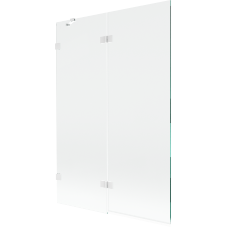 Mexen Lunar pare-douche à deux volets gauche 120 x 150 cm, transparent, blanc - 897-120-100-20-00-L