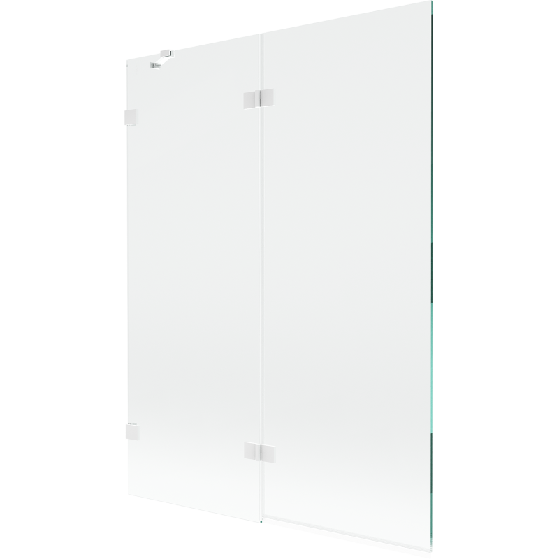 Mexen Lunar paroi de douche 2 volets gauche 130 x 150 cm, transparent, blanc - 897-130-100-20-00-L