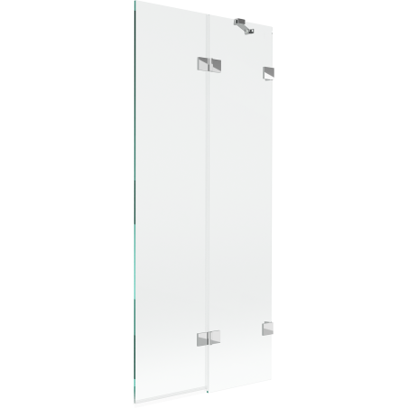 Mexen Lunar paroi de douche 2 volets droite 80 x 150 cm, transparent, chrome - 897-080-100-01-00-P