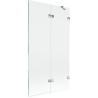Mexen Lunar pare-douche 2 volets droit 100 x 150 cm, transparent, chromé - 897-100-100-01-00-P