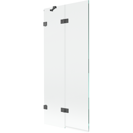 Mexen Lunar paroi de douche 2 volets gauche 80 x 150 cm, transparent, gris gun brossé - 897-080-100-66-00-L