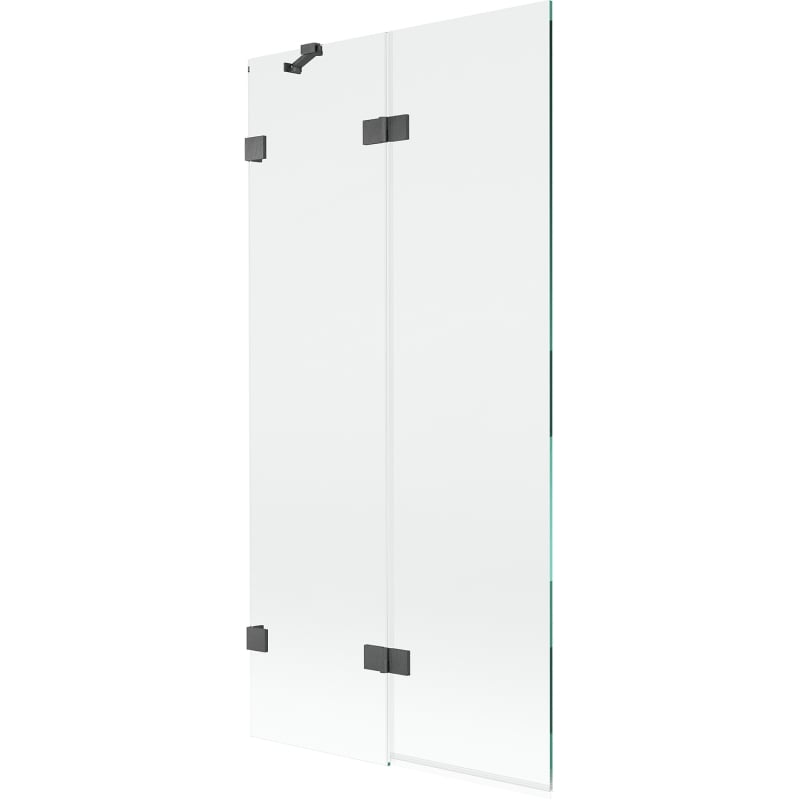 Mexen Lunar pare-douche 2 volets gauche 90 x 150 cm, transparent, gris canon brossé - 897-090-100-66-00-L