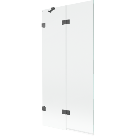 Mexen Lunar pare-douche 2 volets gauche 90 x 150 cm, transparent, gris canon brossé - 897-090-100-66-00-L