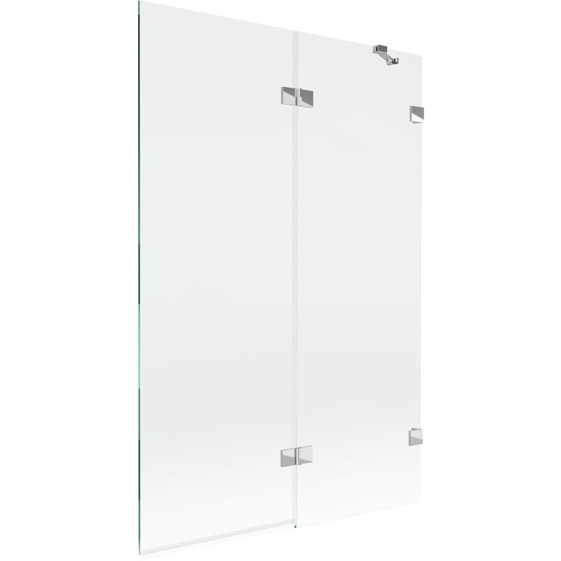 Mexen Lunar pare-douche à 2 volets droit 120 x 150 cm, transparent, chromé - 897-120-100-01-00-P