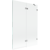 Paroi de baignoire Mexen Lunar 2 volets droite 120 x 150 cm, transparent, chrome - 897-120-100-01-00-P