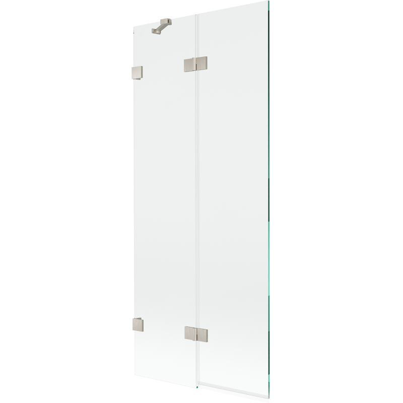 Mexen Lunar pare-douche à deux volets gauche 80 x 150 cm, transparent, nickel brossé - 897-080-100-97-00-L