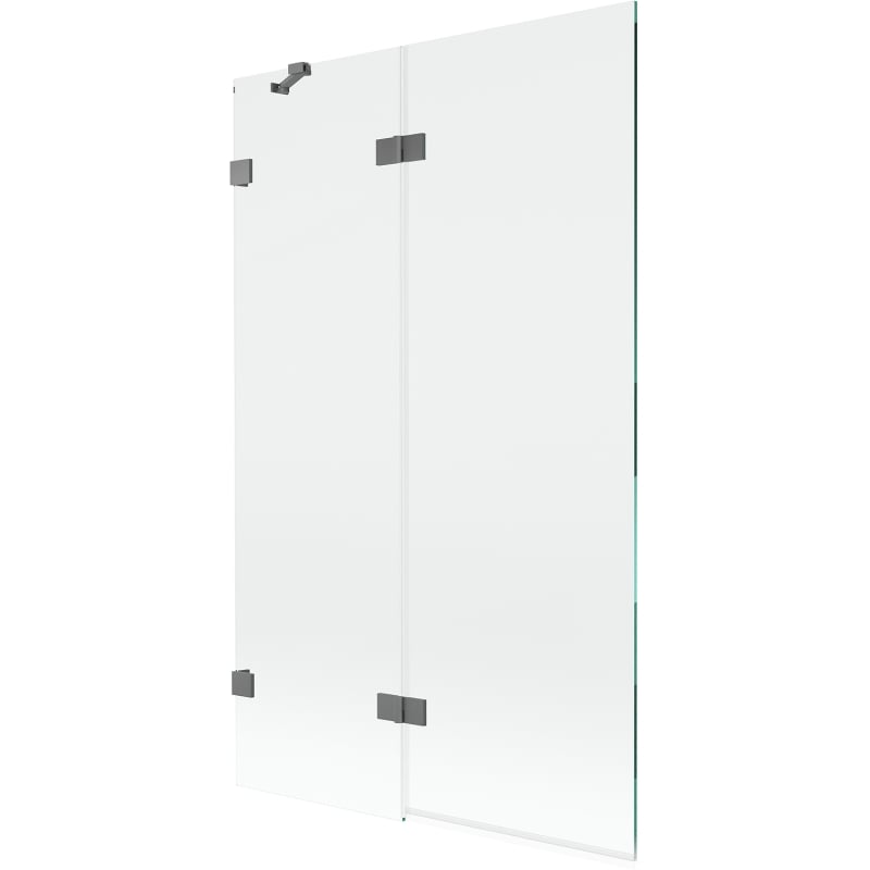 Mexen Lunar pare-douche à 2 volets gauche 110 x 150 cm, transparent, métal canon - 897-110-100-95-00-L