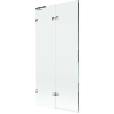 Mexen Lunar L paroi de baignoire à 2 volets gauche 90 x 150 cm, transparent, chromé - 897L-090-100-01-00-L