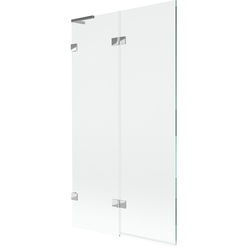 Mexen Lunar L paroi de baignoire à 2 volets gauche 100 x 150 cm, transparent, chrome - 897L-100-100-01-00-L