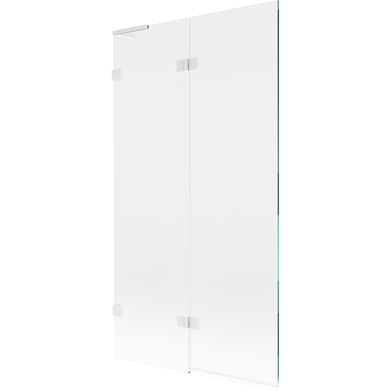 Paroi de baignoire Mexen Lunar L à 2 panneaux gauche 100 x 150 cm, transparent, blanc - 897L-100-100-20-00-L