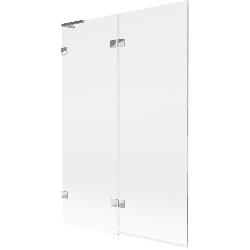 Mexen Lunar L paroi de baignoire à 2 volets gauche 120 x 150 cm, transparent, chrome - 897L-120-100-01-00-L
