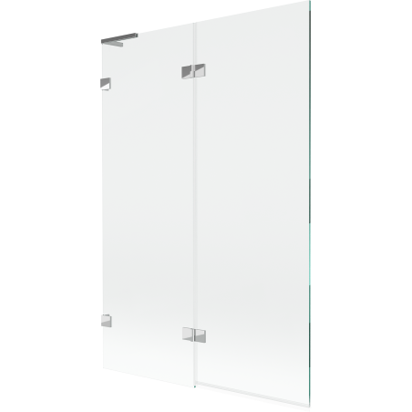 Paroi de baignoire Mexen Lunar L 2 volets gauche 120 x 150 cm, transparent, chrome - 897L-120-100-01-00-L