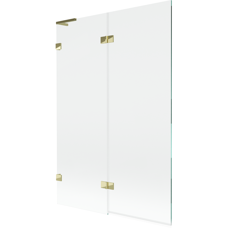 Mexen Lunar L paroi de douche 2 vantaux gauche 120 x 150 cm, transparent, or - 897L-120-100-50-00-L