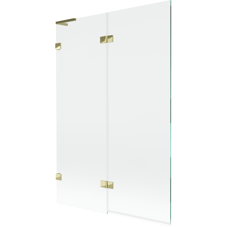 Mexen Lunar L paroi de douche 2 vantaux gauche 120 x 150 cm, transparent, or - 897L-120-100-50-00-L