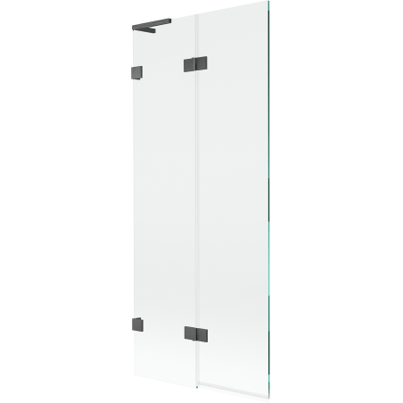 Mexen Lunar L paroi de baignoire 2 volets gauche 80 x 150 cm, transparent, gris canon brossé - 897L-080-100-66-00-L
