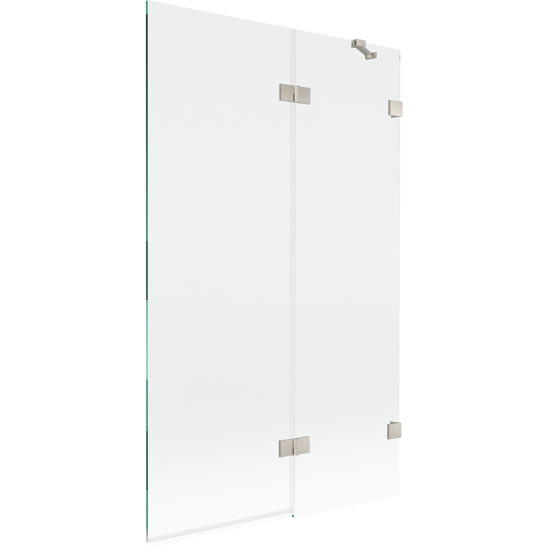 Mexen Lunar paroi de douche 2 volets droite 110 x 150 cm, transparent, nickel brossé - 897-110-100-97-00-P