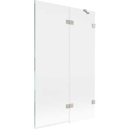Mexen Lunar paroi de douche 2 volets droite 110 x 150 cm, transparent, nickel brossé - 897-110-100-97-00-P