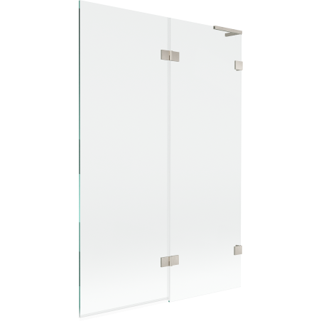 Paroi de baignoire Mexen Lunar L à 2 vantaux droite 120 x 150 cm, transparent, nickel brossé - 897L-120-100-97-00-P